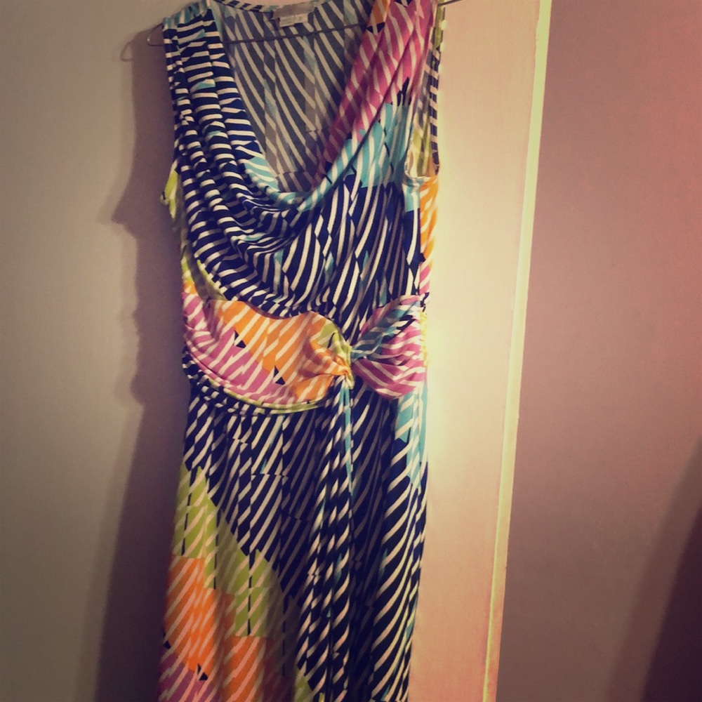Multi colored sleeveless dress